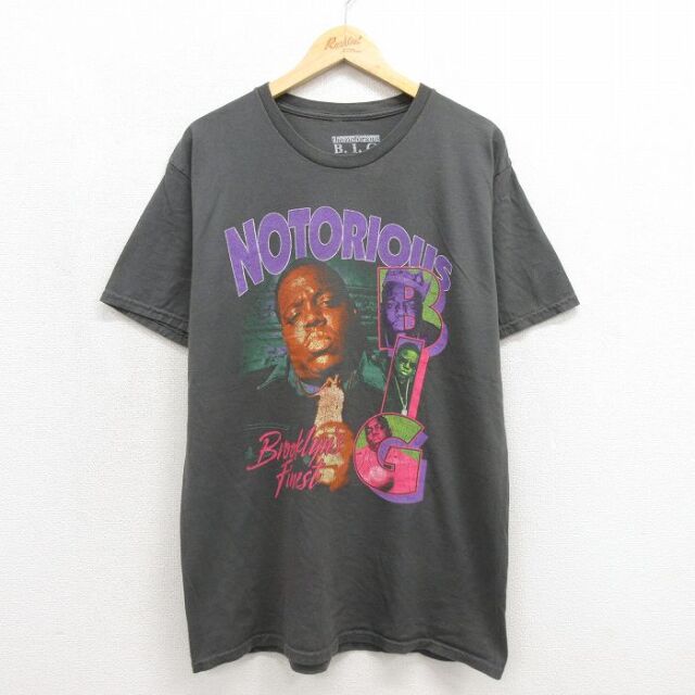 半袖Tシャツ ノトーリアスBIGプリント グレー メンズL相当 | 古着