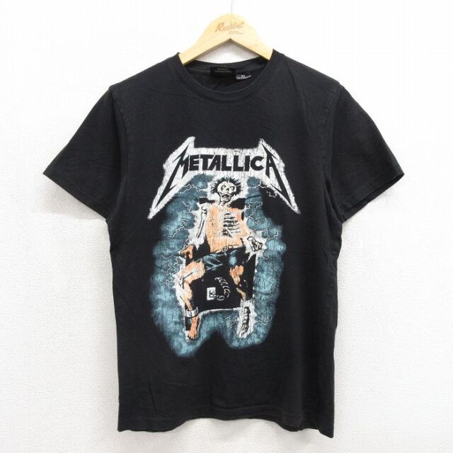 メタリカ 半袖Tシャツ ブラック メンズM相当 | 古着