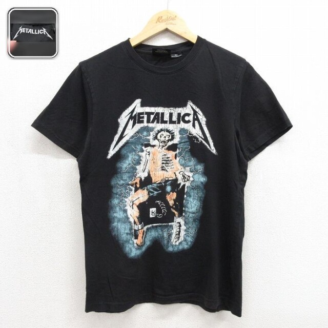 メタリカ 半袖Tシャツ ブラック メンズM相当 | 古着