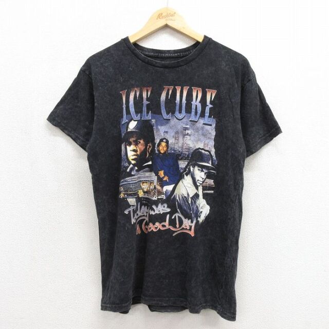 半袖Tシャツ アイスキューブ ブラック メンズL相当 | 古着