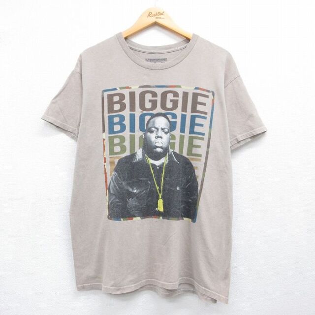 半袖Tシャツ ノトーリアスBIGプリント ベージュ メンズL相当 | 古着