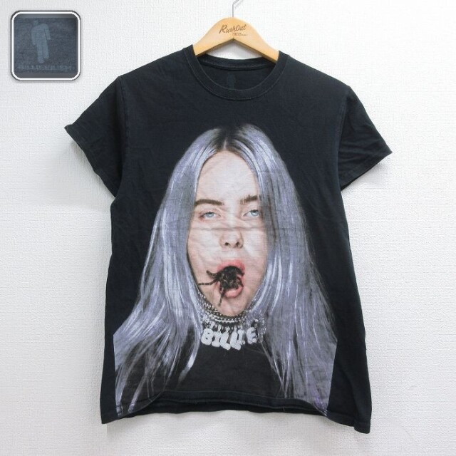 ビリーアイリッシュ 半袖Tシャツ ブラック メンズS相当 | 古着