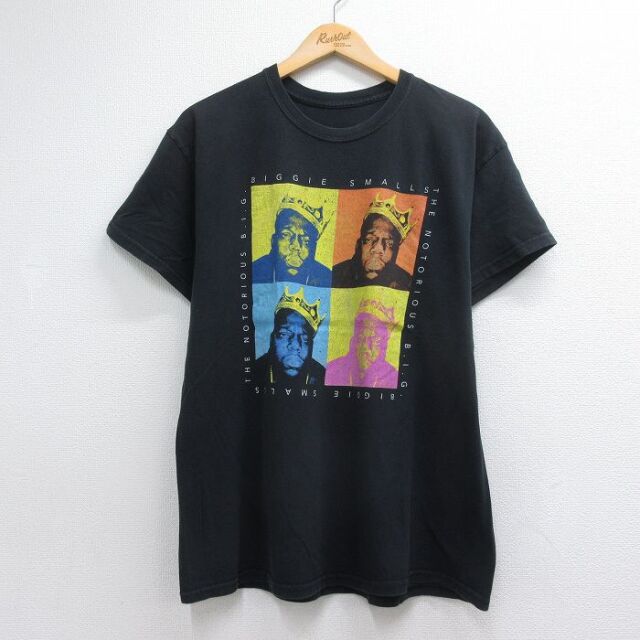 半袖Tシャツ ノトーリアスBIGプリント ブラック メンズL相当 | 古着