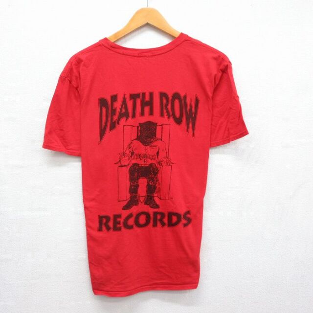 半袖Tシャツ デスロウレコード レッド メンズL相当 | 古着