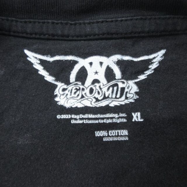 古着通販 XL☆古着 半袖 ロック バンド Tシャツ メンズ エアロスミス