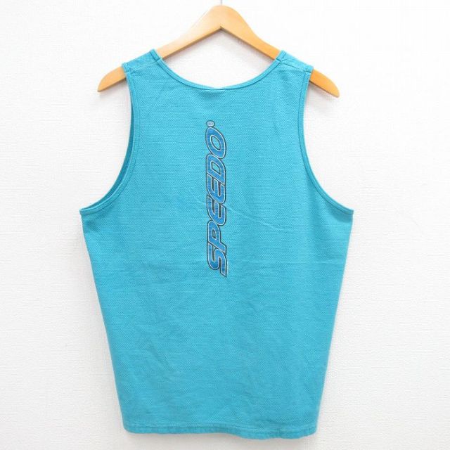 スピード 90s タンクトップ ビッグロゴ ライトブルー XL | 古着