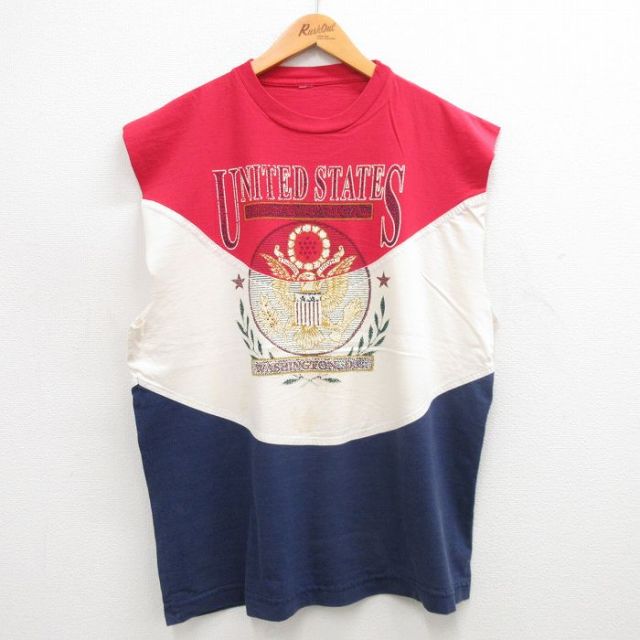90s ノースリーブTシャツ ワシントンDC レッド XL | 古着