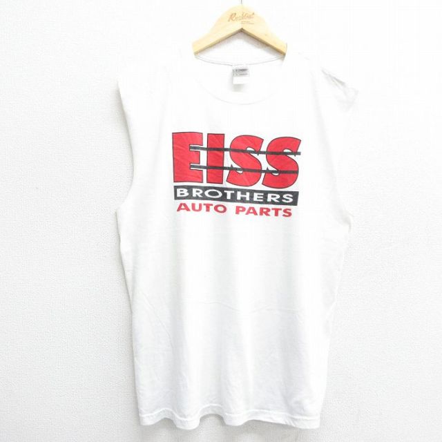 フルーツオブザルーム 00s ノースリーブTシャツ Elss ホワイト L | 古着