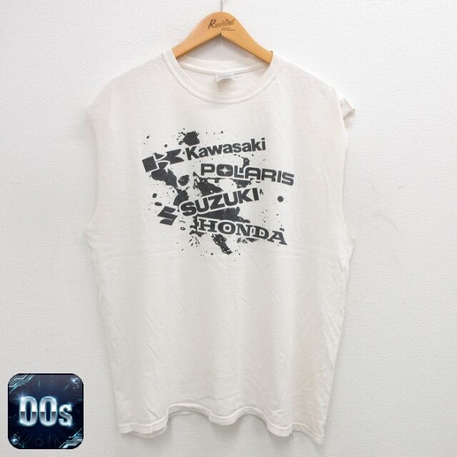【50%OFF】00s ノースリーブTシャツ ホンダ ホワイト XL | 古着
