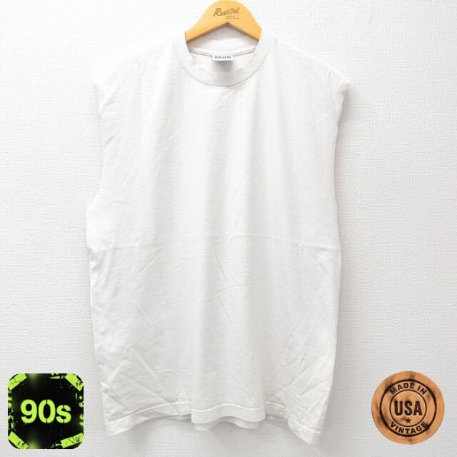【50%OFF】PRO CLUB 90s ノースリーブTシャツ ホワイト XL | 古着