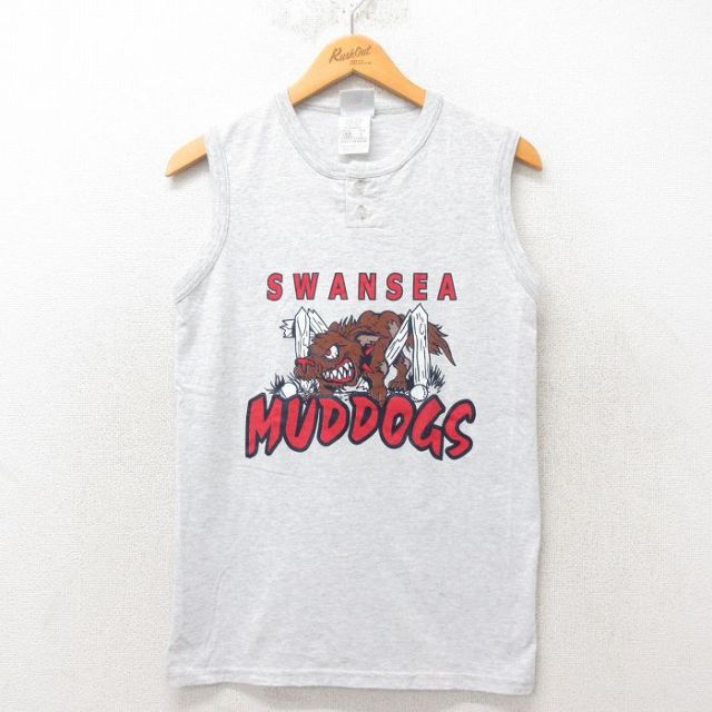 【50%OFF】00s ノースリーブTシャツ 犬 グレー S | 古着