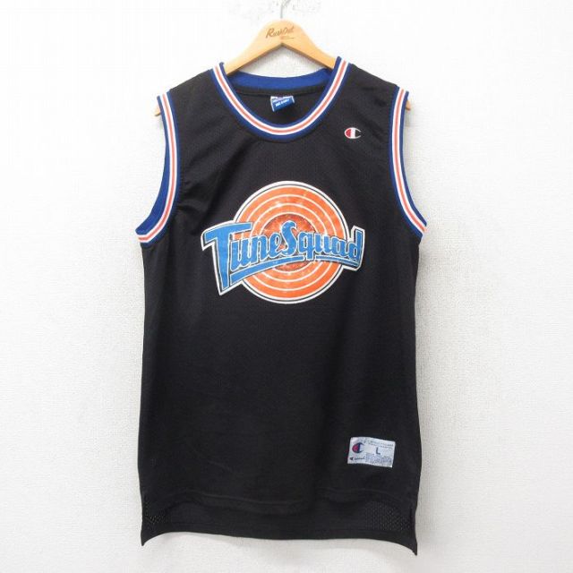チャンピオン 90s タンクトップ ルーニーテューンズ ブラック L | 古着