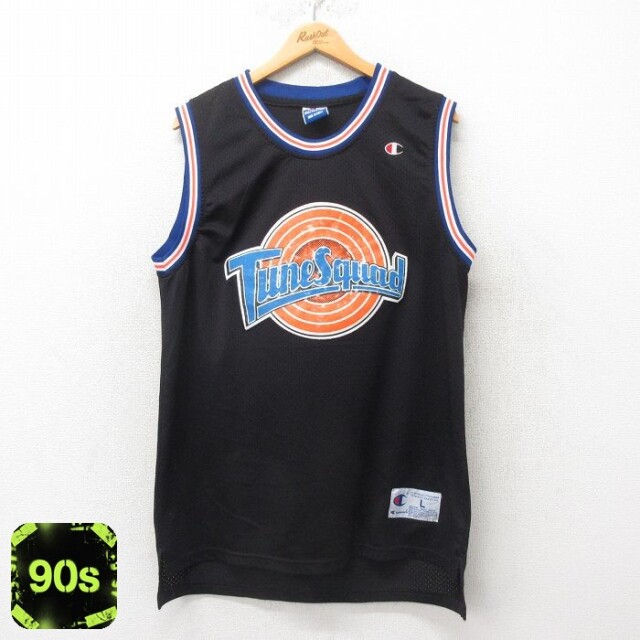 【50%OFF】チャンピオン 90s タンクトップ ルーニーテューンズ ブラック L | 古着
