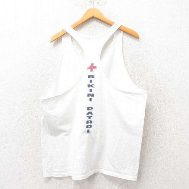 XL★古着 ビンテージ タンクトップ メンズ 90年代 90s ビキニパトロール 白 ホワイト 25jun07 中古