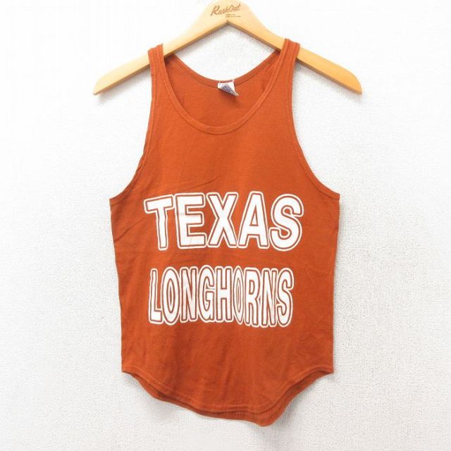 XS★古着 ラッセル ビンテージ タンクトップ メンズ 80年代 80s テキサス USA製 茶 ブラウン 25jun07 中古