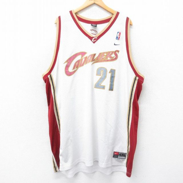 【50%OFF】ナイキ 00s タンクトップ NBA クリーブランドキャバリアーズ ホワイト XL | 古着