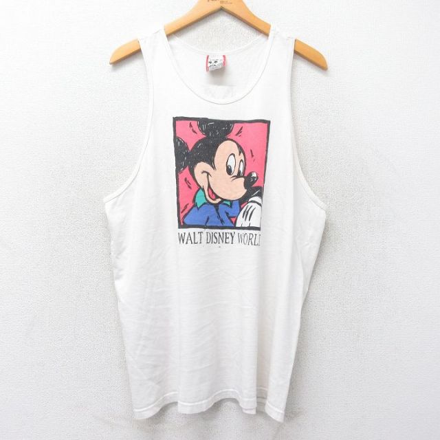 90s☆USA製古着☆【 ディズニー グーフィー タンクトップ】メンズXL 古着通販 XL☆古着 ビンテージ タンクトップ メンズ 90年代 90s