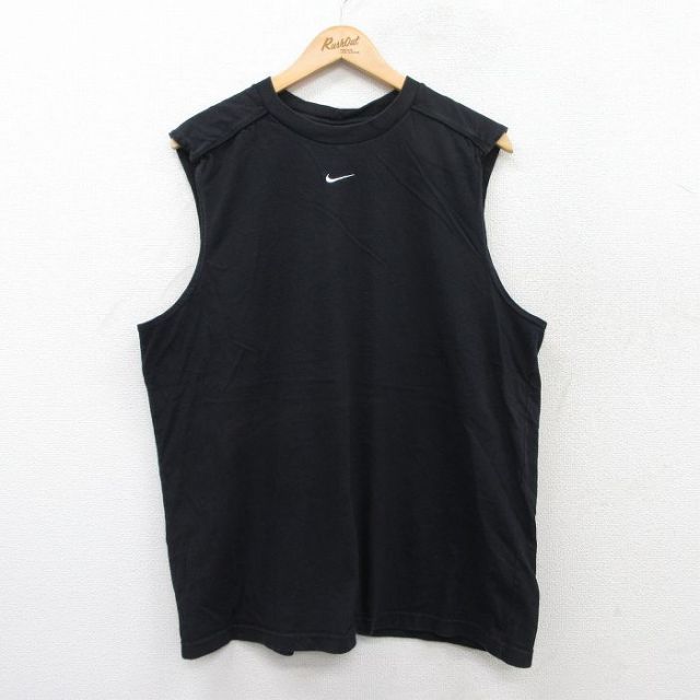 ナイキ ノースリーブTシャツ ワンポイント ブラック XL | 古着