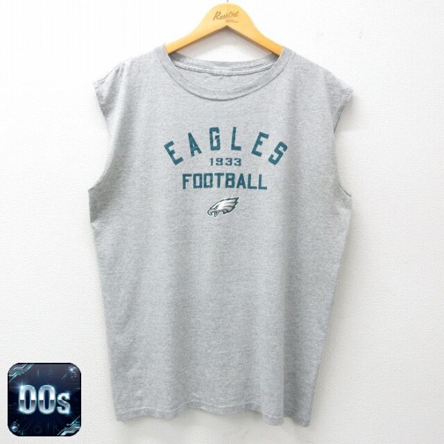 【50%OFF】NFL フィラデルフィアイーグルス 00s ノースリーブTシャツ グレー XL | 古着