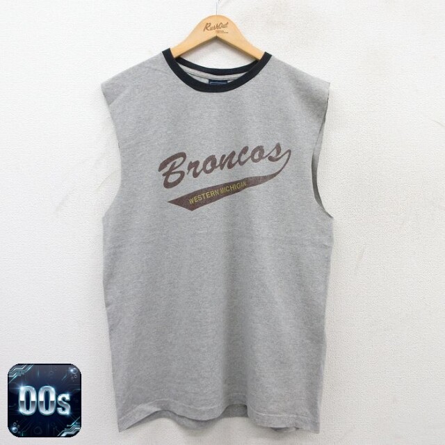 【50%OFF】Broncos 00s ノースリーブTシャツ Broncos グレー L | 古着