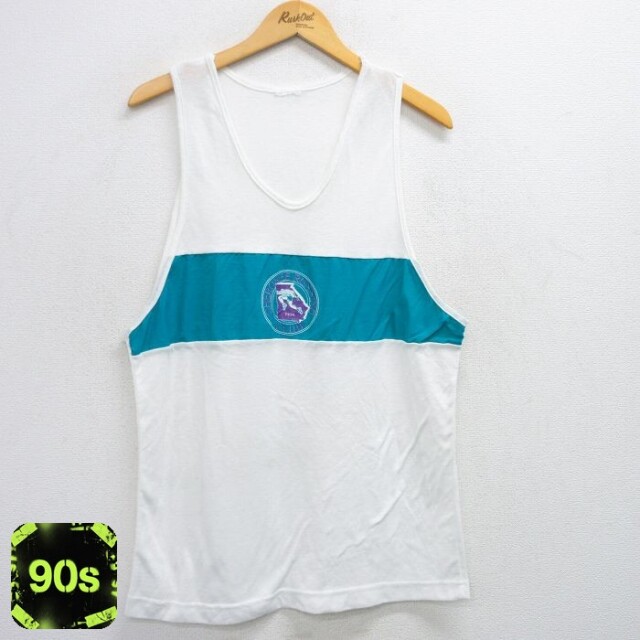 【50%OFF】チェロキー 90s タンクトップ ランニング ホワイト L | 古着