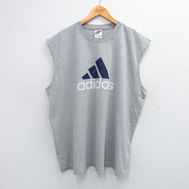 古着通販 XL☆古着 アディダス adidas ノースリーブ ビンテージ T