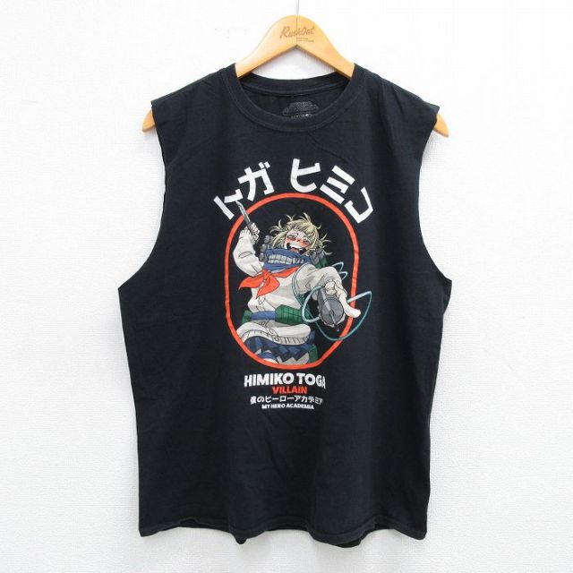 僕のヒーローアカデミア ノースリーブTシャツ トガヒミコ ブラック L | 古着