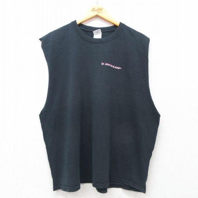 ダンロップ 00s ノースリーブTシャツ ブラック XL | 古着