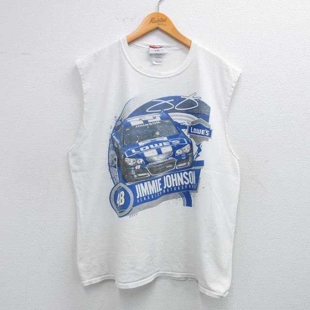 ノースリーブTシャツ ジミージョンソン ホワイト XL | 古着