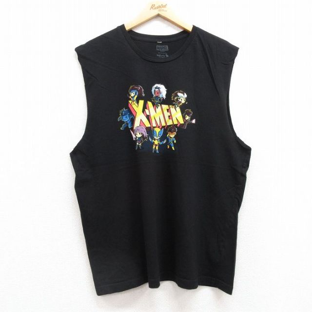 マーベル ノースリーブTシャツ XMEN ブラック XL | 古着