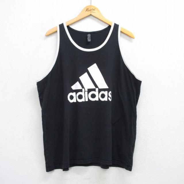 古着通販 XL☆古着 アディダス adidas タンクトップ メンズ ビッグロゴ