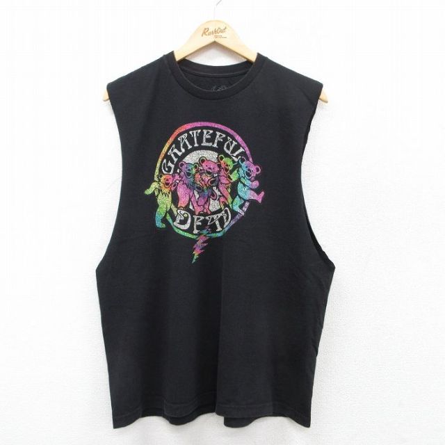 グレイトフルデッド ノースリーブTシャツ ブラック XL | 古着