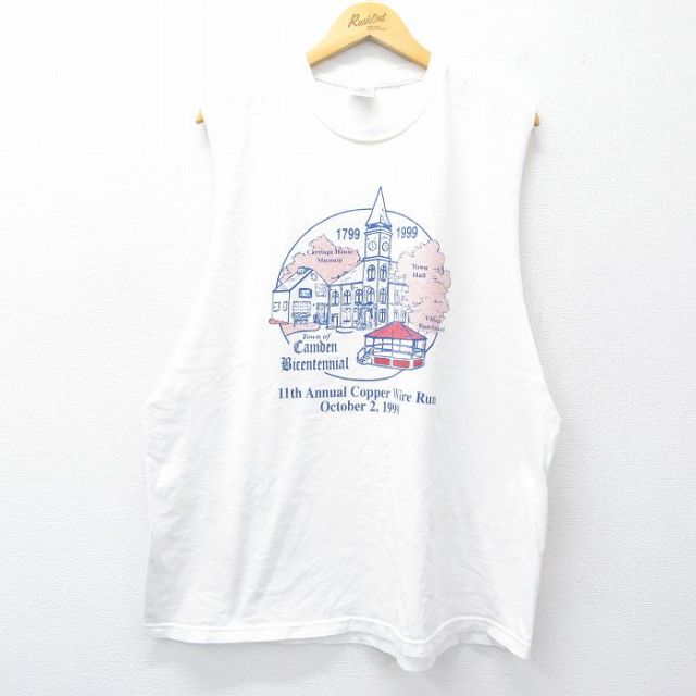 ノースリーブTシャツ カムデン ホワイト XL | 古着