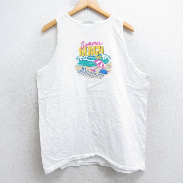 ウィンストン 90s タンクトップ ビーチ ホワイト L | 古着