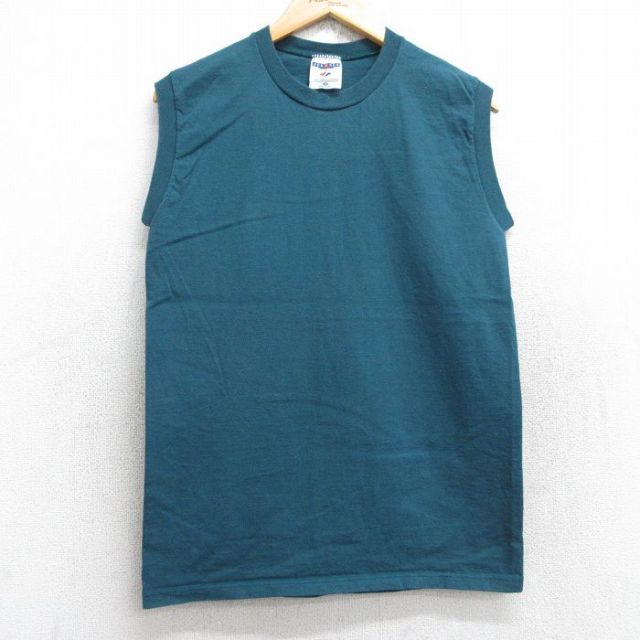 ノースリーブTシャツ グリーン M | 古着