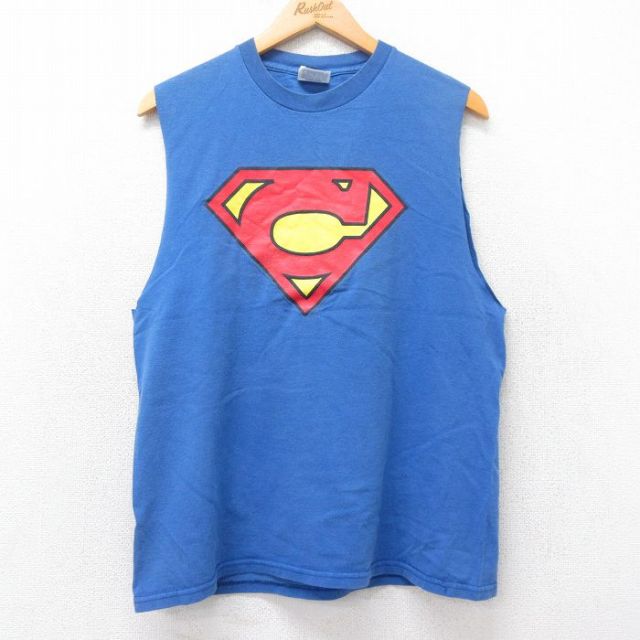 ヘインズ 90s ノースリーブTシャツ CHUYS ブルー M | 古着