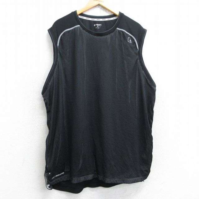 AND1 ノースリーブTシャツ メッシュ地 ブラック XL | 古着