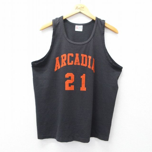90s タンクトップ ARCADIA ブラック メンズL相当 | 古着