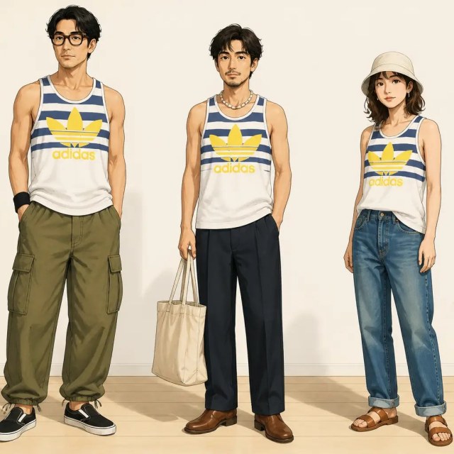 古着通販 M☆古着 アディダス adidas ビンテージ タンクトップ メンズ