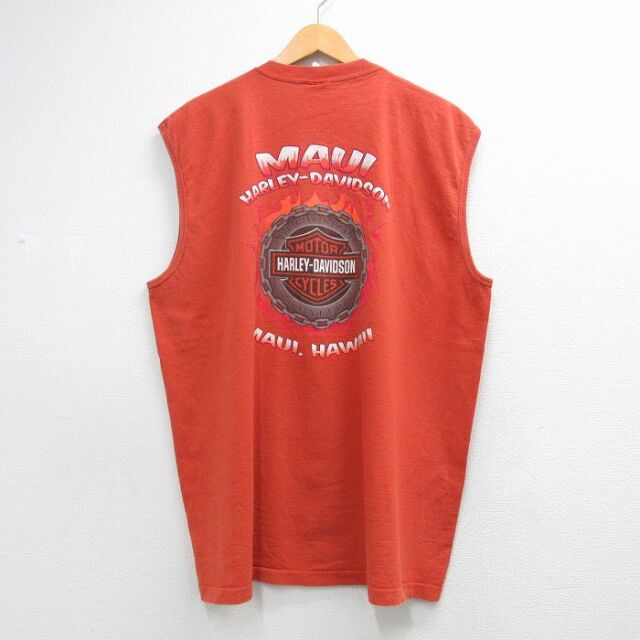 古着通販 XL☆古着 ハーレーダビッドソン ノースリーブ ビンテージ T