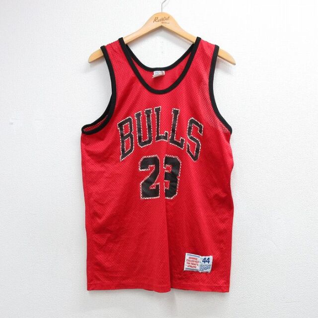 ヘインズ タンクトップ NBA シカゴブルズ レッド メンズL相当 | 古着
