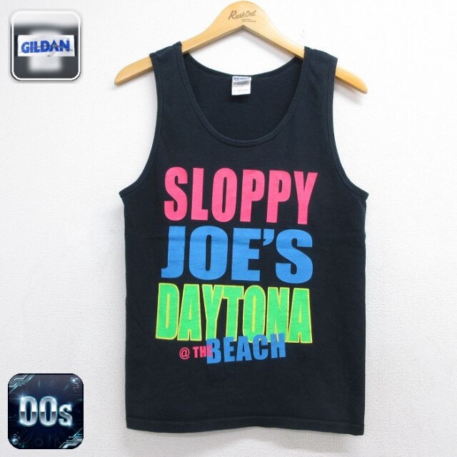 【20%OFF】00s タンクトップ SLOPPY JOES ブラック メンズS相当 | 古着