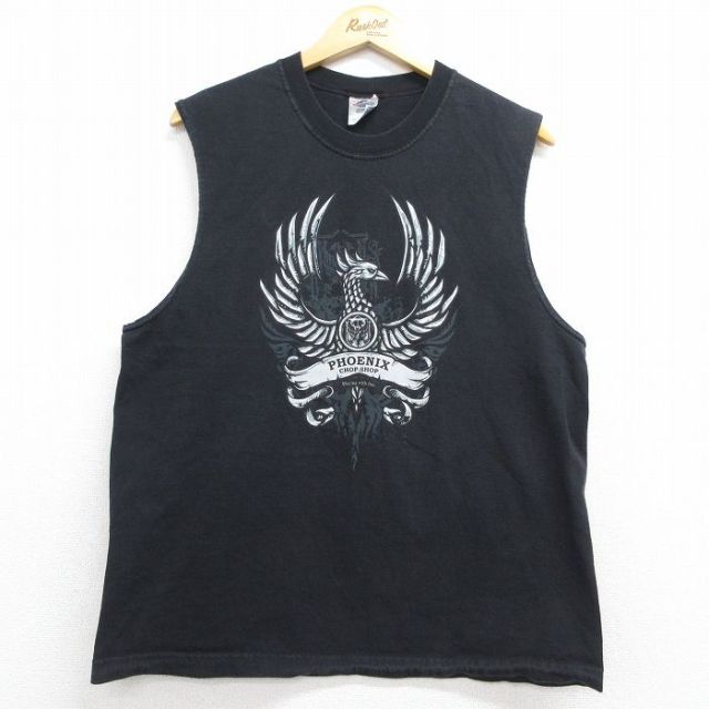 00s ノースリーブTシャツ PHOENIX CHOP SHOP ブラック メンズL相当 | 古着