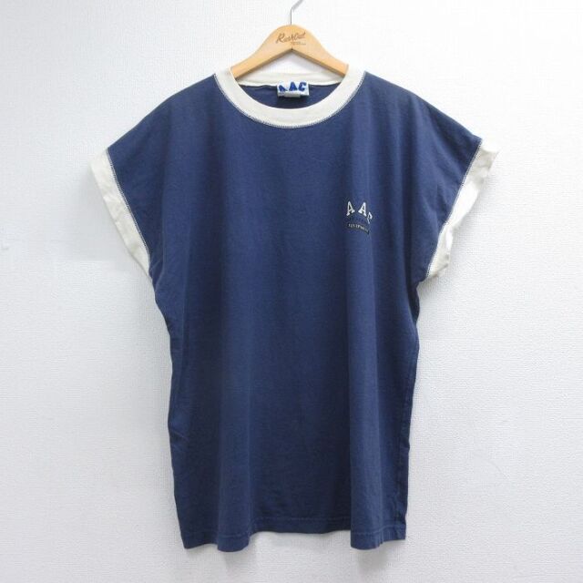 ノースリーブTシャツ AAC ネイビー メンズXL相当 | 古着
