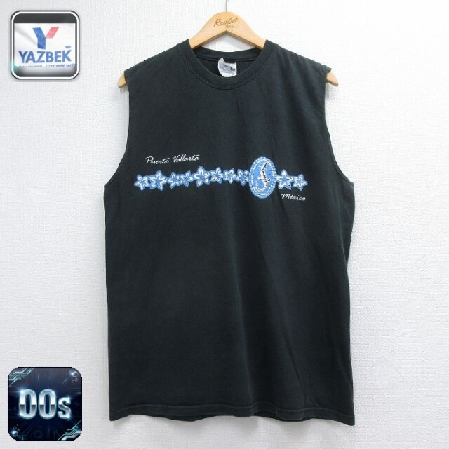00s ノースリーブTシャツ メキシコ ブラック L | 古着