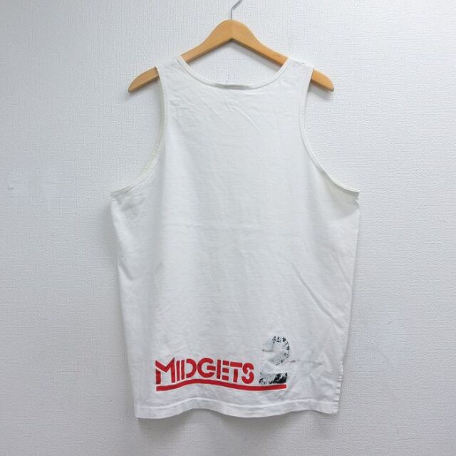 90s タンクトップ MIDGETS ホワイト メンズXL相当 | 古着