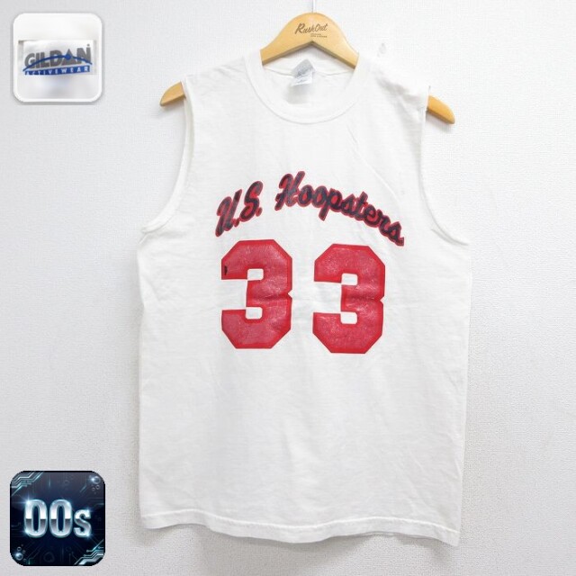 00s ノースリーブTシャツ ホワイト メンズL相当 | 古着