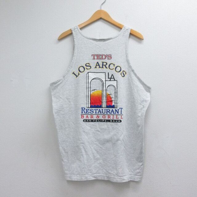 00s タンクトップ LOS ARCOS 霜降りグレー メンズXL相当 | 古着
