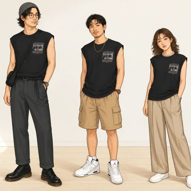 古着通販 L☆古着 ハーレーダビッドソン ノースリーブ ビンテージ T