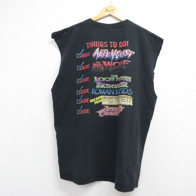リー 00s ノースリーブTシャツ THINGS ブラック メンズXL相当 | 古着